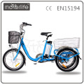 MOTORLIFE / marca OEM EN15194 36v 250w bicicleta eléctrica de tres ruedas, bicicleta motorizada de 3 ruedas